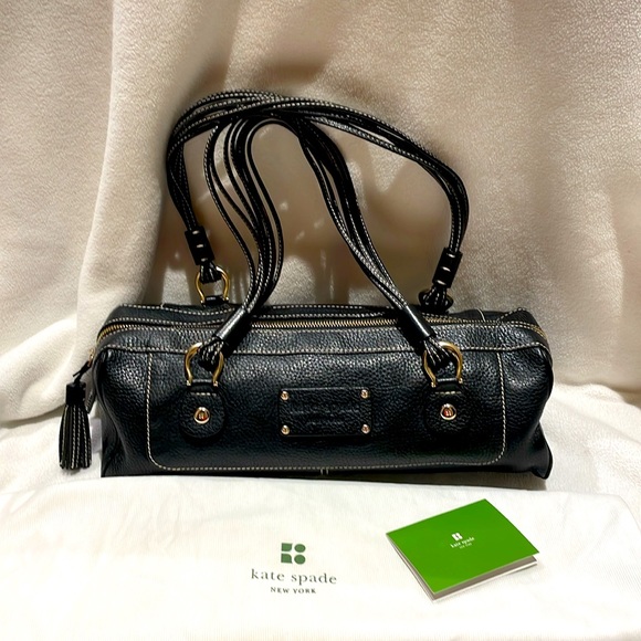 Kate Spade Black Leather Satchel Bag - Picture 2 of 11